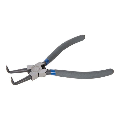 Silverline Bent Nose Internal Circlip Pliers 180mm Silverline  - Dynamic Drive