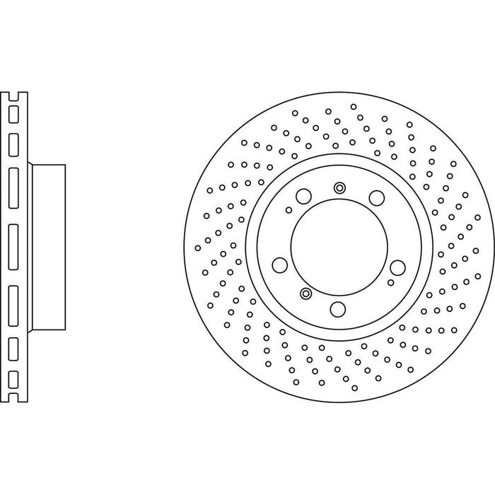 Apec Brake Disc Front Left Fits Porsche 911 Boxster Cayman Handed Near-Side