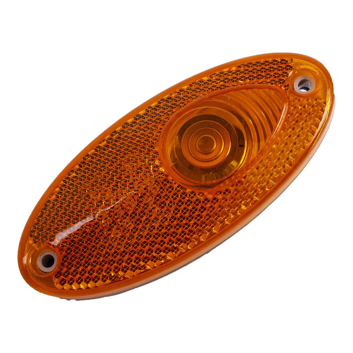 Hella Caravan Motorhome Led Amber Oval Side Marker Light Lamp 24V Volt Reflector Hella  - Dynamic Drive