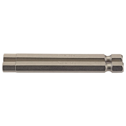 Draper Hexagonal Insert Bit, 6mm, 1/4" Hex, 75mm Long (Pack of 2) 64340 Draper  - Dynamic Drive