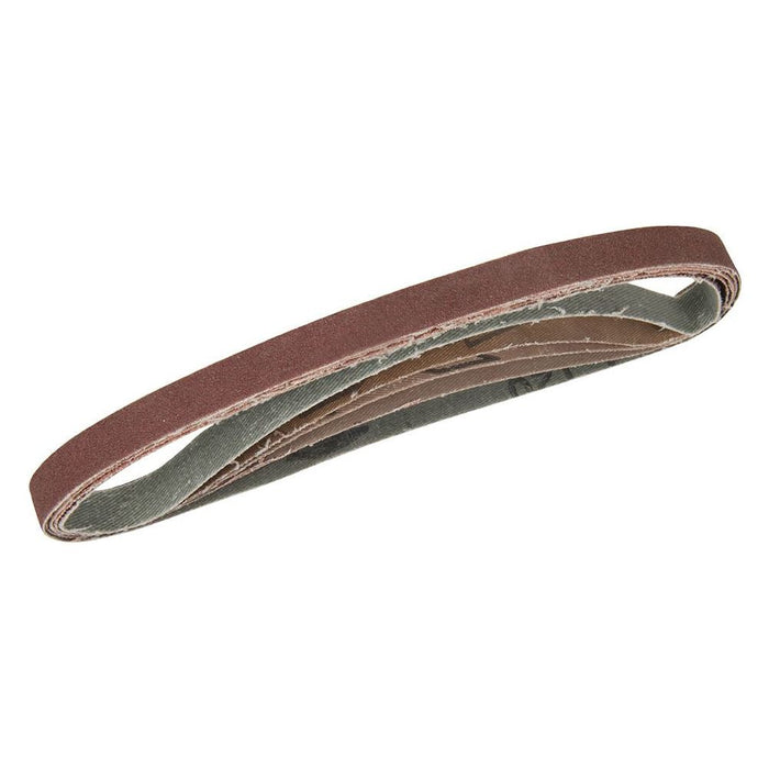 Silverline Sanding Belts 13 x 457mm 5pce 40, 60, 2 x 80, 120G