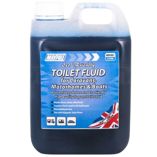 Eco Friendly Toilet Blue Chemical Fluid 2 Litre Maypole  - Dynamic Drive