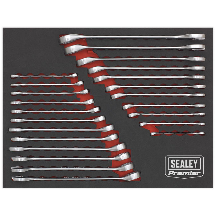 Sealey Combination Spanner Set 23pc Metric/Imperial AK63256