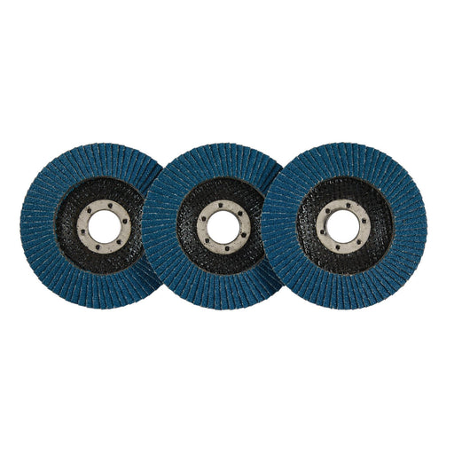 Draper Zirconium Oxide Flap Discs, 115 x 22.23mm, 60 Grit (Pack of 10) 85724 Draper  - Dynamic Drive