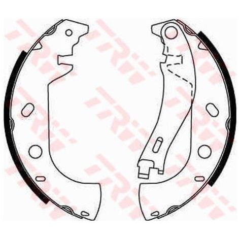 Genuine TRW Brake Shoes (R90) GS8653