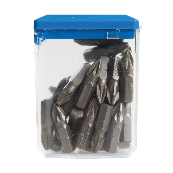 Silverline Pozidriv Cr-V 6150 Screwdriver Bits 30pk PZ2