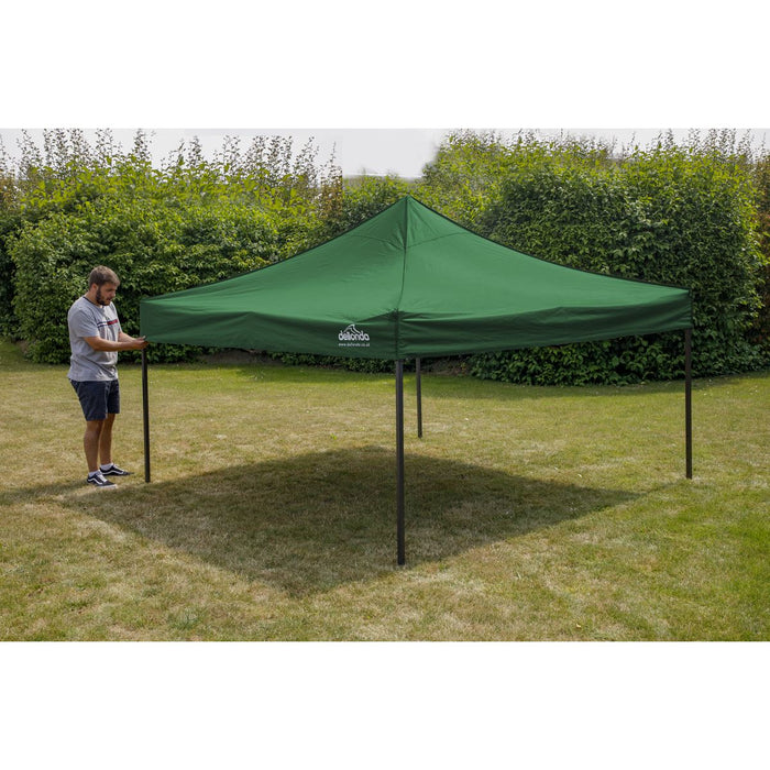 Dellonda Premium 3 x 3m Pop-Up Gazebo - Dark Green Dellonda  - Dynamic Drive