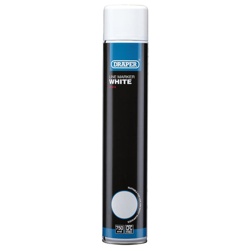 Draper Line Marker Spray Paint, 750ml, White 41915 Draper  - Dynamic Drive