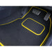 Fully Tailored Yellow Trim Carpet Mats fits Volvo Xc60 08> Set of 4 With 8 Clips UKB4C  - Dynamic Drive