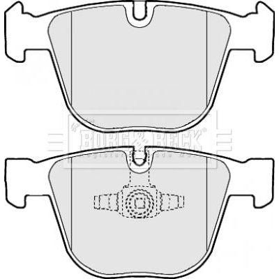 Genuine Borg & Beck Rear Brake Pads fits BMW 5 Gran Turismo F071011 BBP2116 Borg & Beck  - Dynamic Drive