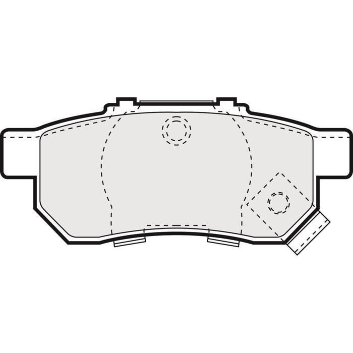 Apec Brake Pads Rear Fits Honda Civic Jazz