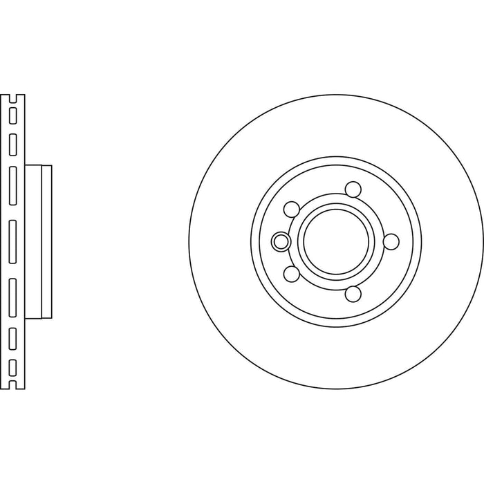 Apec Brake Disc Front Fits Ford Galaxy Seat Alhambra VW Caravelle Multivan Shara