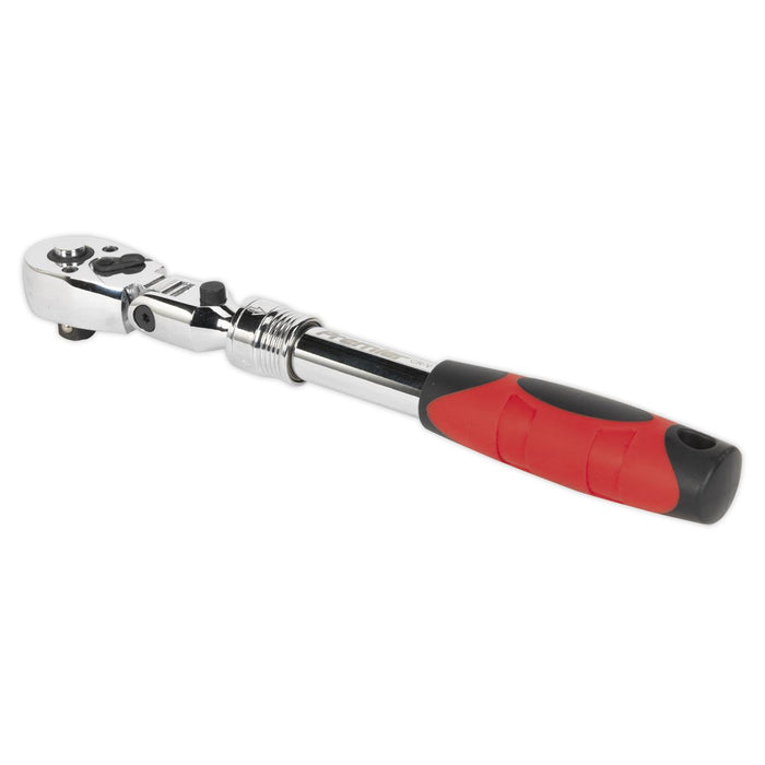 Flexi-Head Ratchet Wrench 3/8Inchsq Drive Extendable Sealey  - Dynamic Drive