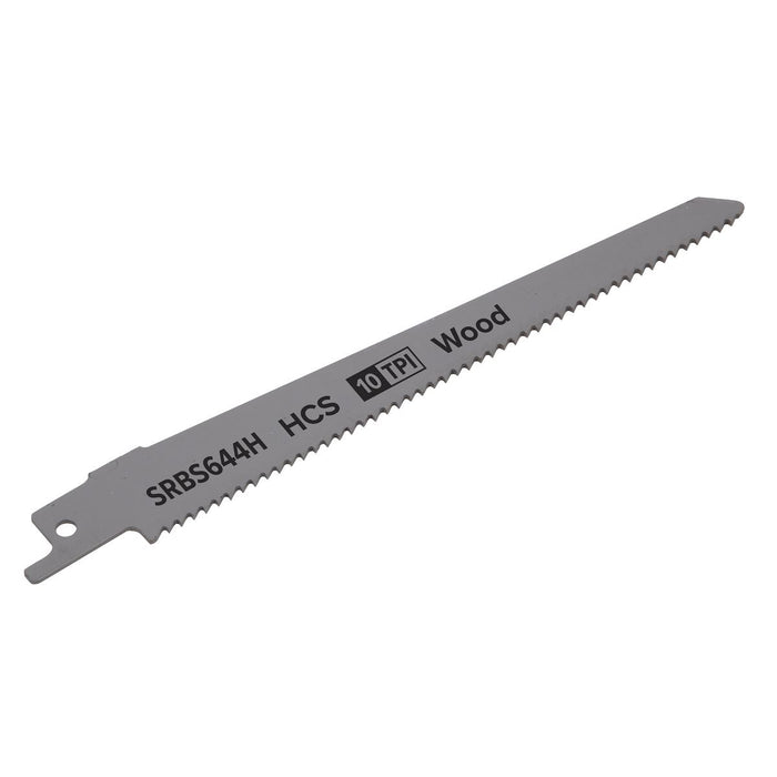 Sealey Reciprocating Saw Blade Clean Wood 150mm 10tpi Pack of 5 SRBS644H