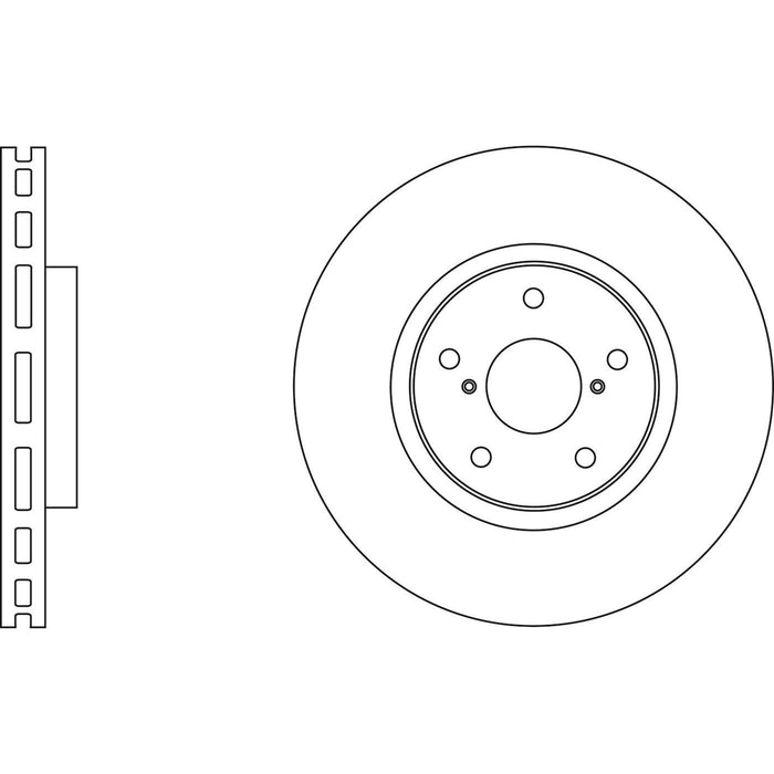 Genuine APEC Front Brake Discs & Pads Set Vented for Lexus LS