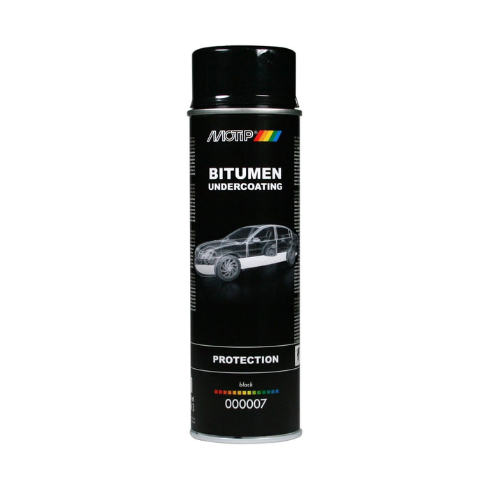 Motip Spray Black Underseal Bitumen/Bitchumen Underbody Treatment Motip  - Dynamic Drive