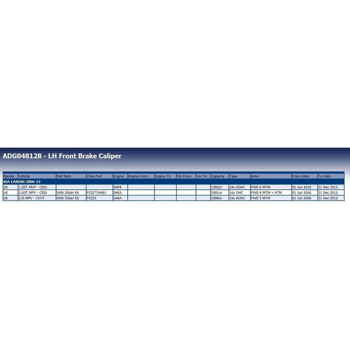 Blue Print ADG048128 Brake Caliper