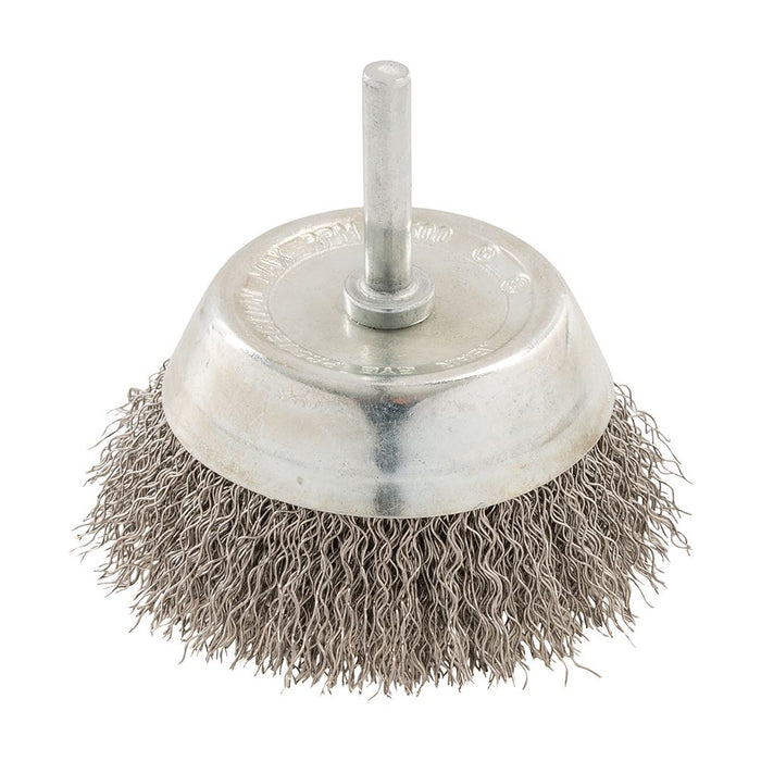 Silverline Rotary Stainless Steel Wire Cup Brush 75mm