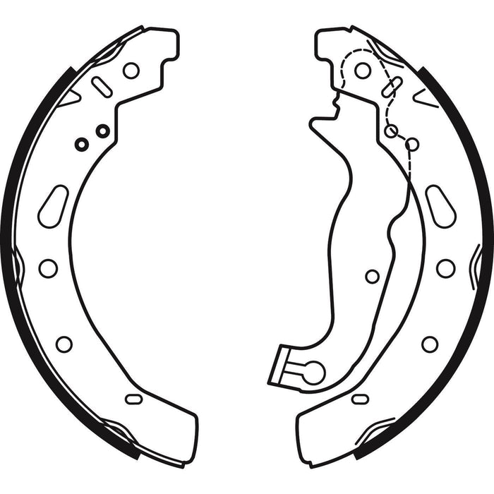 Apec Brake Shoe Rear Fits Mazda 2