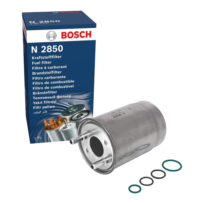 Genuine Bosch Car Fuel Filter N2850 fits Renault Megane CC dCi - 1.5 - 08-15 F02