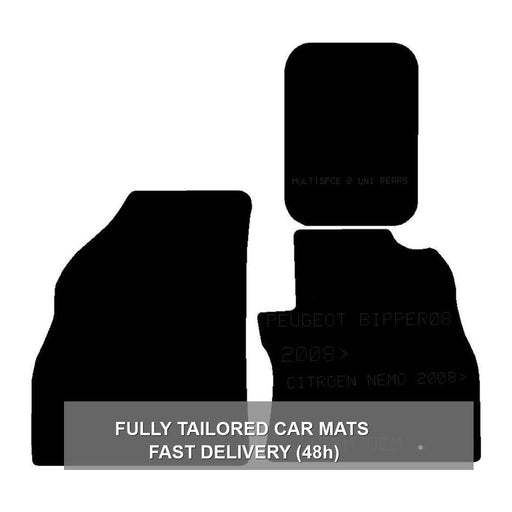 Tailored Carpet Car Mats for Citroen Nemo Multispace Mpv 08> Set of 4 2 Clips UKB4C  - Dynamic Drive