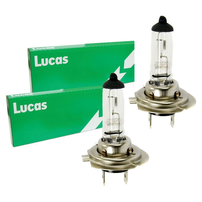 2x Lucas H7 (477/499) Car Headlamp Dipped Beam Bulb 12V for Peugeot 208 2012 >