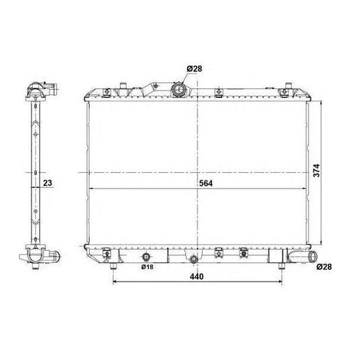 NRF Radiator fits Suzuki Swift NRF  - Dynamic Drive