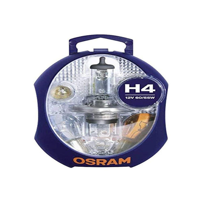 Osram CLKMH4 Minibox H4 mobile lamp replacement headlamp +5 spare lamps +3 flat