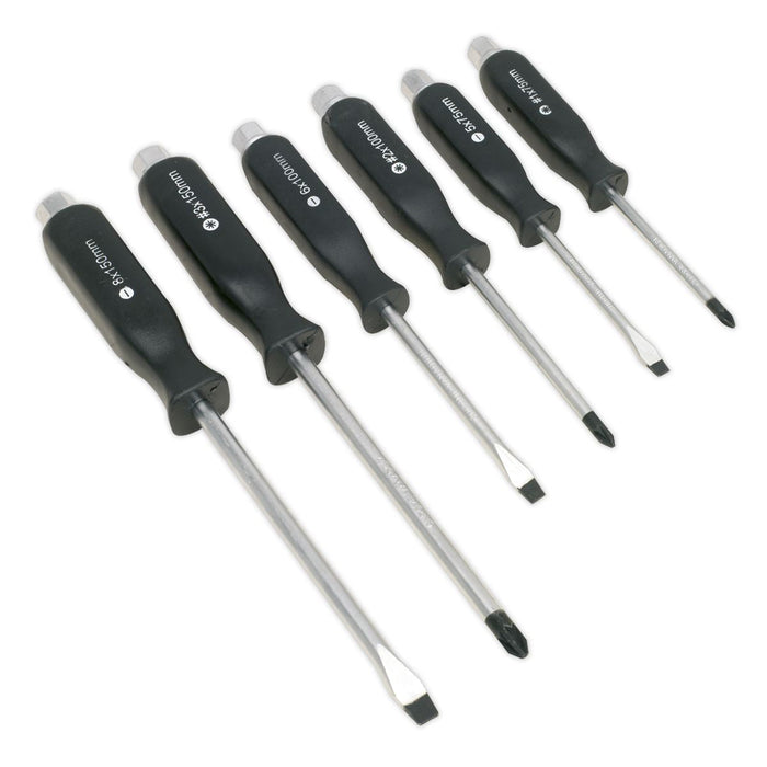 Sealey Screwdriver Set 6pc Hammer-Thru S0535 Siegen by Sealey  - Dynamic Drive