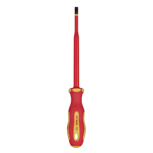 Draper XP1000 VDE Slimline Plain Slot Screwdriver, 6.5 x 150mm 02162 Draper  - Dynamic Drive