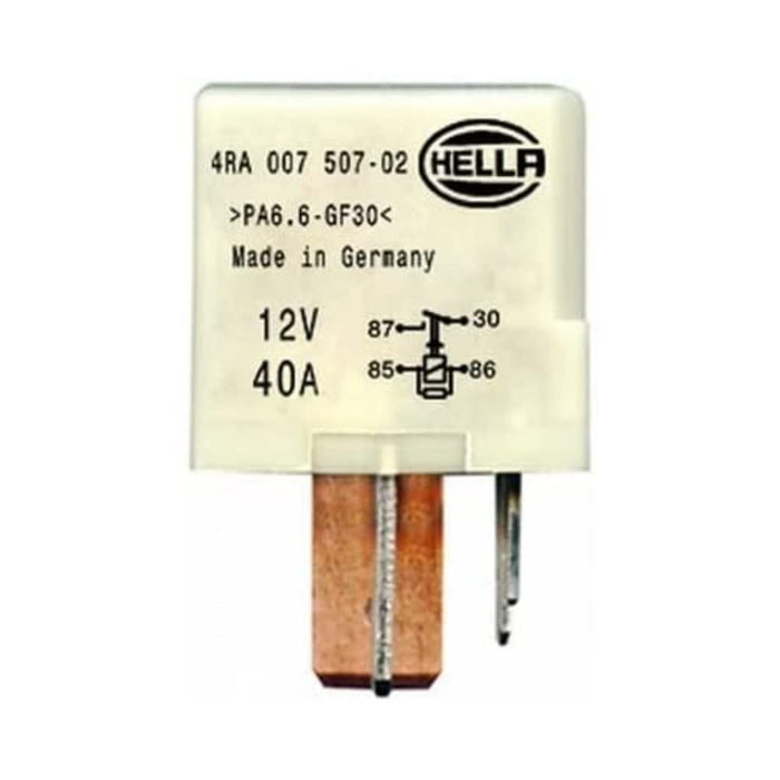 Hella Relay, glow plug system 12V 5-pin connector 4RA 007 507-021 Hella  - Dynamic Drive