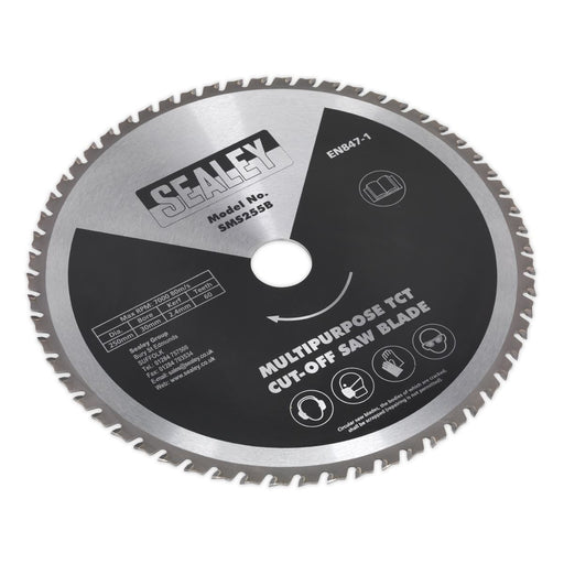 Sealey Multipurpose Cut-Off Saw Blade250 x 2.4mm/ï30mm 60tpu SMS255B Sealey  - Dynamic Drive