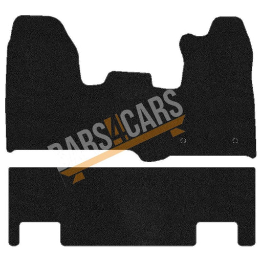 Tailored Carpet Mats Ford Transit Custom 13> Double Cab Van LWB Set of 2 w Clips UKB4C  - Dynamic Drive