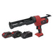 Sealey Cordless 20V SV20 Series 310ml Caulking Gun Kit- 2 Batteries CP20VCGKIT Sealey  - Dynamic Drive