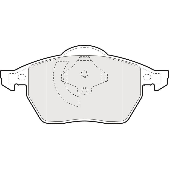 Genuine APEC Front Brake Discs & Pads Set Vented for Audi A3