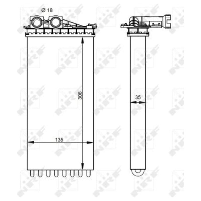 NRF Heater Radiator 54333