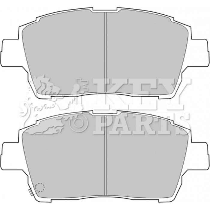 Genuine Key Parts KBP1728 Front Brake Pads-Includes Wear Indicators (Akebono)