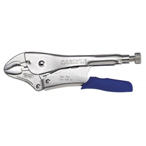 Carlyle Hand Tools Pliers - Curved Jaw - Easy Release Locking - 7in.