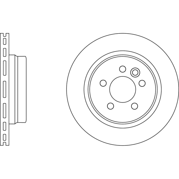 Apec Brake Disc Rear Fits Mg Mg6 Rover 75 Series Mgzt