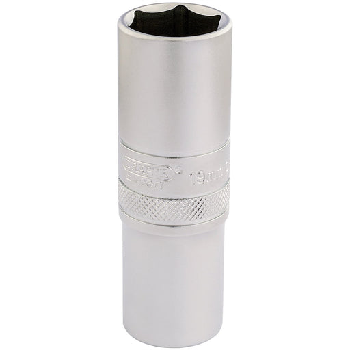 Draper 6 Point Metric Deep Socket, 1/2" Sq. Dr., 19mm 16651 Draper  - Dynamic Drive