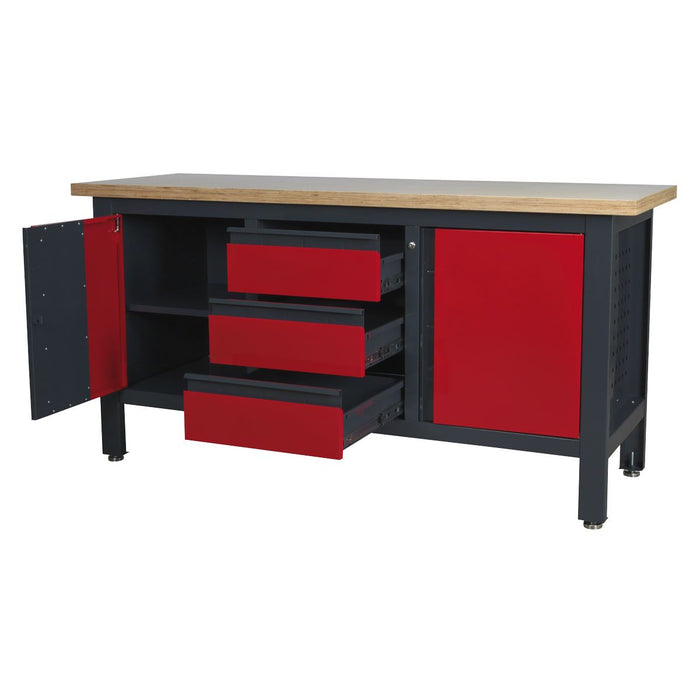 Sealey Workstation with 3 Drawers & 2 Cupboards AP1905C