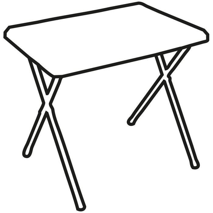 Fleetwood low plastic table in grey F0018G Quest  - Dynamic Drive