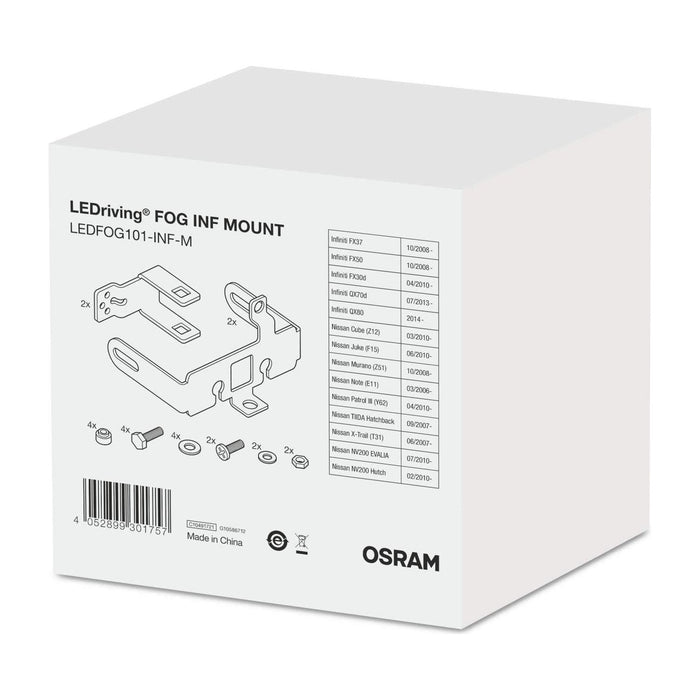 Osram LEDriving FOG additional mounting for Infinity models, FOG101-INF-M, brack Osram  - Dynamic Drive