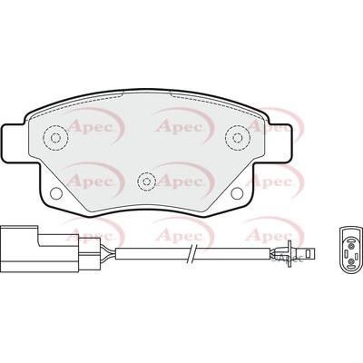 Apec Brake Pads Rear Fits Ford Transit