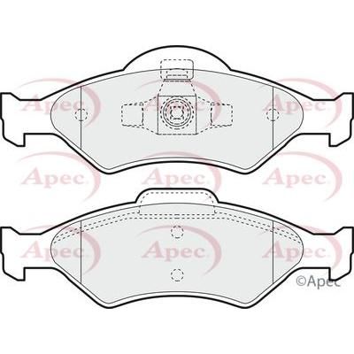 Apec Brake Pads Front Fits Ford Courier Fiesta Ka