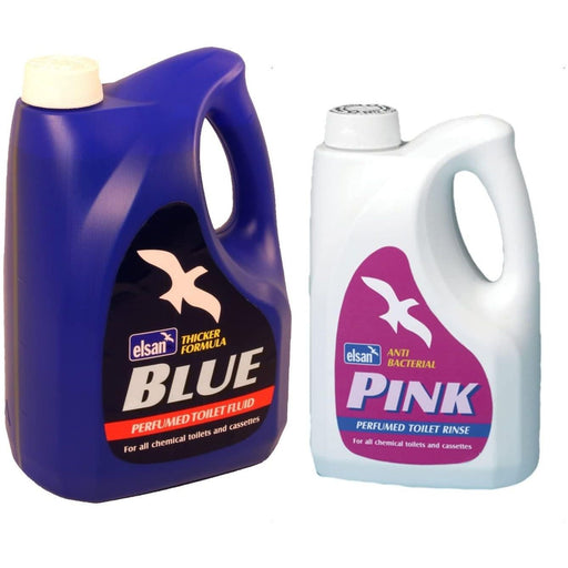 Elsan Blue 4L & Pink 2L Toilet Fluid Chemical Elsan  - Dynamic Drive