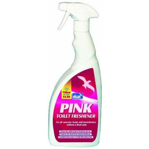 Elsan Pink Toilet Freshner Spray 750ml ukcampingandleisure  - Dynamic Drive