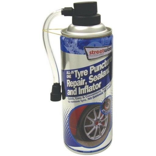 Emergency Car Flat Tyre Fix Puncture Repair Foam Sealant & Inflator Can CHM8 Streetwize  - Dynamic Drive