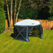 Event Garden Gazebo 3.6m x 3m Outdoor Marquee Party Tent Shelter Pavilion Maypole  - Dynamic Drive