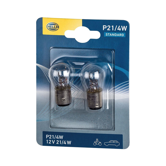 Hella Bulb P21/4W Standard 12V 4W Quantity: 2 8GD 004 772-123 Hella  - Dynamic Drive